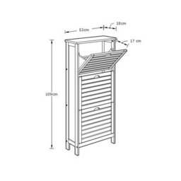 Gfw Bergen Three Tier Shoe Cabinet Grey - thumbnail 8