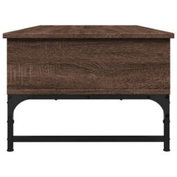 Berkfield Coffee Table Brown Oak 100X50X35 Cm Engineered Wood And Metal - thumbnail 6