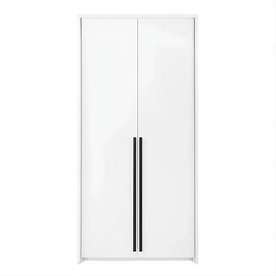 Arte Genua 2-Door Wardrobe In White Matt - Sleek, Smart Storage For Contemporary Living - image 1