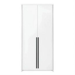 Arte Genua 2-Door Wardrobe In White Matt - Sleek, Smart Storage For Contemporary Living - thumbnail 1