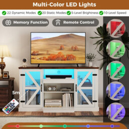 "Costway 150 Cm Tv Cabinet For Tvs Up To 68"" Media Console Table W/ 3-Level Shelves" - thumbnail 6