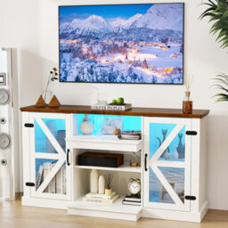 "Costway 150 Cm Tv Cabinet For Tvs Up To 68"" Media Console Table W/ 3-Level Shelves" - thumbnail 5