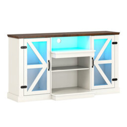 "Costway 150 Cm Tv Cabinet For Tvs Up To 68"" Media Console Table W/ 3-Level Shelves" - thumbnail 2