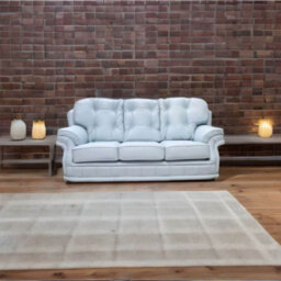 Chesterfield Handmade 3 Seater Sofa Shelly Parlour Blue Leather In Knightsbridge Style - thumbnail 4