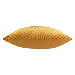 Paoletti Evoke Cut Velvet Polyester Filled Cushion, Gold, 55 X 55Cm - thumbnail 3
