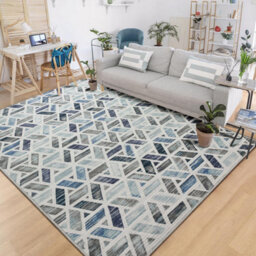 Ameha Printed Rug Geometric Non Slip Large Area Dinning Room Bedroom Living Room Pattern Carpet (Zara, 160X230 Cm) - thumbnail 1