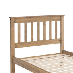 "Core Products Premium Corona 3'0"" Single Slatted Low-End Bedstead - Antique Wax Pine" - thumbnail 4