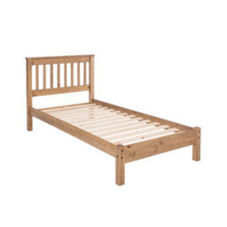 "Core Products Premium Corona 3'0"" Single Slatted Low-End Bedstead - Antique Wax Pine" - thumbnail 2
