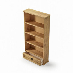 Mews Corona 1 Drawer Dvd Bookcase Rack Mexican Solid Pine - thumbnail 5