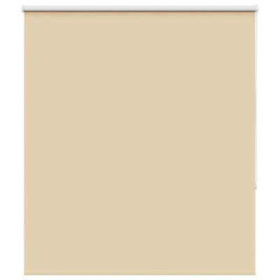 Berkfield Roller Blind Blackout Beige 140X175 Cm Fabric Width 136.6 Cm Polyester - image 1