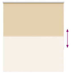 Berkfield Roller Blind Blackout Beige 140X175 Cm Fabric Width 136.6 Cm Polyester - thumbnail 9