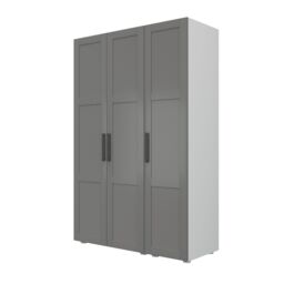 Atomia Contemporary Matt Dove Grey Tall Triple Wardrobe (H)2247mm (W)1000mm (D)580mm - thumbnail 2
