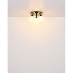 Luminosa Lighting Luminosa Maxy Globe Ceiling Light Gunmetal Clear Glass Shade 3X E27 - thumbnail 5
