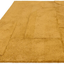 Furniturebox Uk Rift Mustard Yellow Carved Arches Rug 160X230 - thumbnail 3