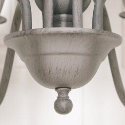 Grey 12 Branch Chandelier With Shades - thumbnail 4