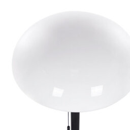 Beliani Table Lamp 55 Cm Matte Black With Brushed Gold And White Half-Globe Glass Shade - thumbnail 5