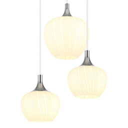 Luminosa Lighting Luminosa Maxy Cluster Pendant Ceiling Light White Matt Opal Glass Shade 6X E27 - thumbnail 4