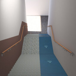 AVER-GROWTH 220Cm 304 Stainless Steel Wall-Mounted Handrail Kit, Connectable, Brown - thumbnail 5