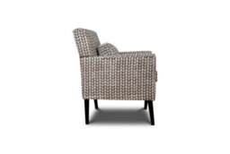 Wyld Haus Niteroi Grey Patterned Fabric Accent Armchair With Plush Cushioning And Spiral Legs - thumbnail 6