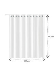 Showerdrape City White & Grey Shower Curtain - thumbnail 3