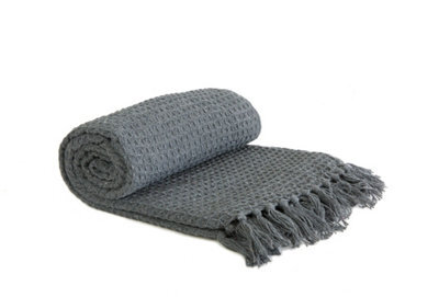 Waffle Collection Recycled Cotton Throw - image 1