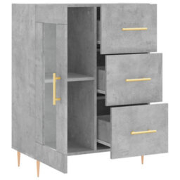 Berkfield Sideboard Concrete Grey 69.5X34X90 Cm Engineered Wood - thumbnail 6