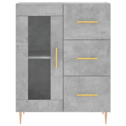 Berkfield Sideboard Concrete Grey 69.5X34X90 Cm Engineered Wood - thumbnail 5