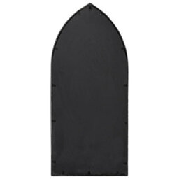 Berkfield Mirror Black 100X45 Cm Iron For Indoor Use - thumbnail 4