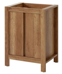 Impact Furniture Freestanding Bathroom Vanity Unit 600mm Floor Sink Cabinet 60Cm Cupboard Oak Effect Classic