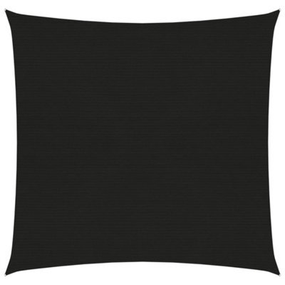 Berkfield Sunshade Sail 160 G/m2 Black 2X2 M Hdpe - image 1