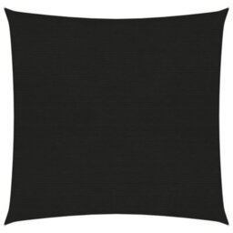 Berkfield Sunshade Sail 160 G/m2 Black 2X2 M Hdpe - thumbnail 1