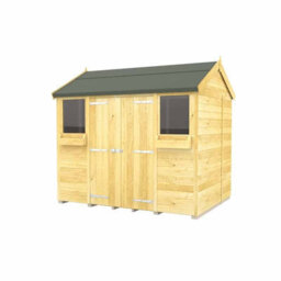 Buttercup Farm 8 X 8 Feet Apex Summer Shed - Wood - L243 X W231 X H217 Cm