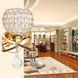 Luxury Gold Crystal Wall Light For Bedroom And Living Room - thumbnail 6