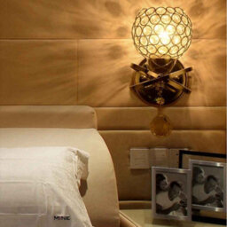 Luxury Gold Crystal Wall Light For Bedroom And Living Room - thumbnail 5