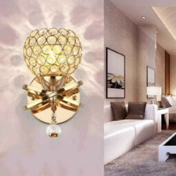 Luxury Gold Crystal Wall Light For Bedroom And Living Room - thumbnail 7