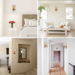 Luxury Gold Crystal Wall Light For Bedroom And Living Room - thumbnail 4