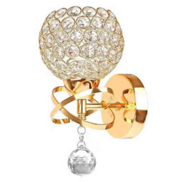 Luxury Gold Crystal Wall Light For Bedroom And Living Room - thumbnail 1