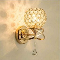 Luxury Gold Crystal Wall Light For Bedroom And Living Room - thumbnail 3