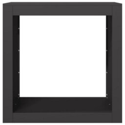 Walplus Firewood Rack Black 60X40X60 Cm Steel - thumbnail 4