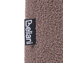 Wyld And Coco Brown Boucle Teddy Ottoman Pouffe With Wooden Legs, Rectangular W49 X D38 X H46 Cm - thumbnail 6
