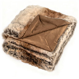 Costway 760Gsm Fluffy Faux Fur Throw Blanket 203 X 153 Cm Faux Raccoon Fur Blanket - thumbnail 2