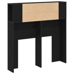 Berkfield Headboard Cabinet Black Oak 100X19X104.5 Cm Made Of Engineered Wood - thumbnail 5