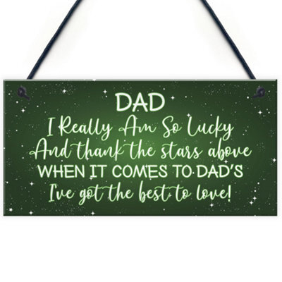 Red Ocean Christmas Gift For Dad Novelty Hanging Plaque Gift For Him Dad Daddy Gifts - image 1