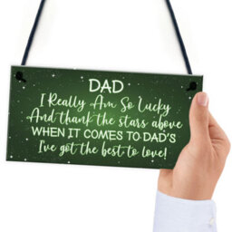 Red Ocean Christmas Gift For Dad Novelty Hanging Plaque Gift For Him Dad Daddy Gifts - thumbnail 6