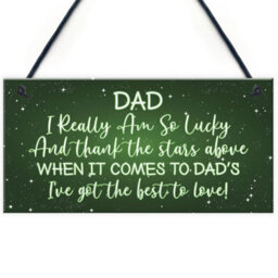 Red Ocean Christmas Gift For Dad Novelty Hanging Plaque Gift For Him Dad Daddy Gifts - thumbnail 1