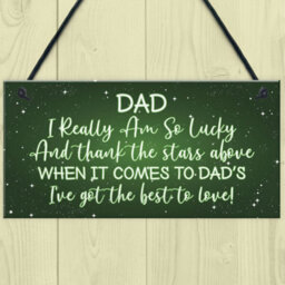 Red Ocean Christmas Gift For Dad Novelty Hanging Plaque Gift For Him Dad Daddy Gifts - thumbnail 2