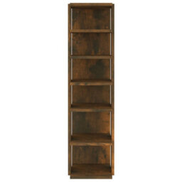 Berkfield Shoe Rack Smoked Oak 27.5X27X102 Cm Engineered Wood - thumbnail 3