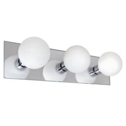 Long Life Lamps Company Modern Ip44 Opaque 3 Globe Bathroom Mirror Light M0220 - thumbnail 3