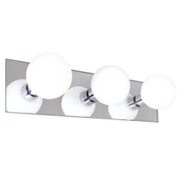Long Life Lamps Company Modern Ip44 Opaque 3 Globe Bathroom Mirror Light M0220 - thumbnail 1