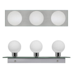 Long Life Lamps Company Modern Ip44 Opaque 3 Globe Bathroom Mirror Light M0220 - thumbnail 4